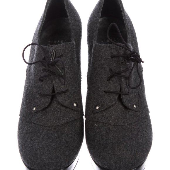 Stuart Weitzman Gray Platform Oxford - Picture 3 of 3